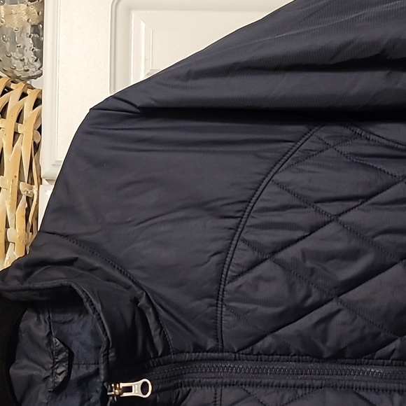 Eddie Bauer Quilted Jacket Womens XXL Navy Blue Zip-Pockets Puffer Lightweight - Picture 4 of 11